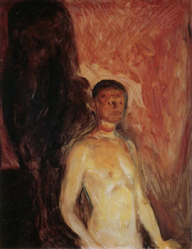 Edvard Munch Self Portrait in Hell China oil painting art
